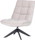 WOOOD Draaifauteuil Jouke Chenille Structuur Naturel