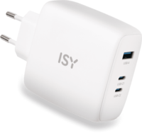 isy universele oplader 3x usb wit