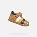 GEOX SANDAL MACCHIA DREUMES Sandalen - WHISKY/MARINEBLAUW - Maat 24