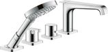 Axor Citterio E - Mitigeur thermostatique pour bord de baignoire, installation 4 trous, chrome 36411000