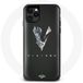 Maniacase Hoesje voor Iphone 12 Vikings Series Seizoen 6 logo V Zwaard Grijs Zwarte Achtergrond