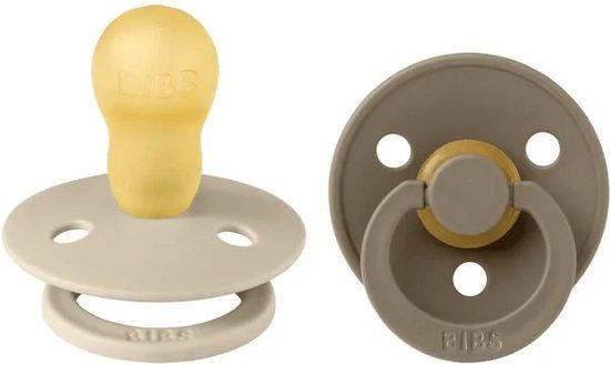 BiBS Colour Collection - Stage 3 Fopspeen - 2 stuks - Vanilla / Dark Oak
