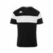 Kappa Kinder Sportshirt Dareto Zwart/Wit Polyester Korte Mouw