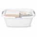 Storage Solutions panier à linge - 35 litres - blanc - plastique - 68 x 46 x 25 cm