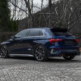 Oneway Achterbumperrokken (hoeken) geschikt voor Audi A3 8Y Sportback S3 | Compatibel met Audi A3 8Y Sportback S3/S-Line 2020-2024 zwart glanzend