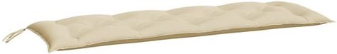 vidaXL Coussin de banc de jardin 150x50x7 cm Tissu Oxford Beige