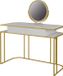 Vicco Tiara Kaptafel – 110 cm Wit/Goud