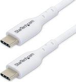 StarTech.com 3m USB-C Laadkabel, Charge & Sync, 60W (3A) PD, USB 2.0, Laptop Type C Laadkabel, TPE Mantel - Witte USB-C Oplaadkabel