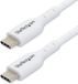 StarTech.com 3m USB-C Laadkabel, Charge & Sync, 60W (3A) PD, USB 2.0, Laptop Type C Laadkabel, TPE Mantel - Witte USB-C Oplaadkabel