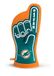 YouTheFan NFL Miami Dolphins #1 Team Ovenhandschoen 33,7 x 16,5 cm