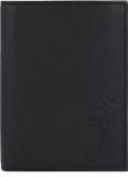 oxmox Leren portemonnee Leather RFID Protect Kombibörse Lizard Embossed Black zwart