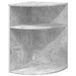 vidaXL Table d'appoint 39,5 x 39,5 x 60 cm bois traité béton gris