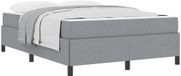 vidaXL Boxspring bed Lichtgrijs 160 x 200 cm Stof