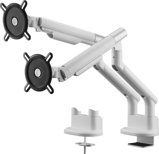 One For All DM7220 Design-line Monitor Arm - Dual Monitor - VESA 100x100 - White