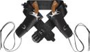 Finidi Cowboyholster dubbel met riem zwart