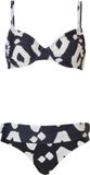 Pastunette Dames Bikini - Power Print - Zwart/Wit - Maat 42