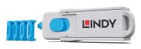 Lindy 40320 Poortblokker + sleutel HDMI Blauw, Grijs ABS 1 stuk(s)