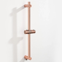 Boss & Wessing Glijstang boss & wessing plus met wateraansluiting 60 cm geborsteld koper