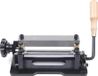 Machine de travail du cuir manuelle - Affûteuse et trancheuse pour cuir - Épaisseur réglable 2–6 mm - Convient aux projets de cuir DIY - Fabriqué en bois et acier inoxydable - Noir