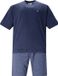 Hajo Blauwe katoenen heren shortama - Maat 54