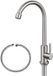 Ibenzoa® Robinet d'eau froide avec arc élevé et finition nickel brossé pour cuisine