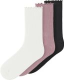 NAME IT - NKFOFANTI 3P SOCK - Cloud Dancer - 34/36