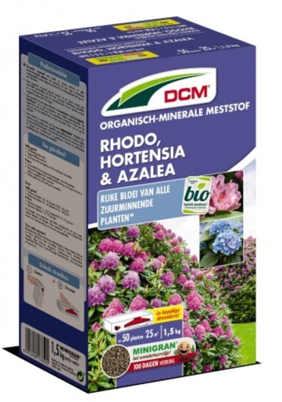 DCM bemesting voor azalea-rhodo en hortensia 1,5kg