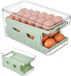 Bol Distributeur d'œufs automatique à roulement pour le stockage au réfrigérateur - Organisateur d'œufs Roldown pour la cuisine