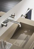 Hotbath Cobber - Wastafelmengkraan - zonder Waste - Laag - Geborsteld Nikkel - Inbouw - Nikkel - V07