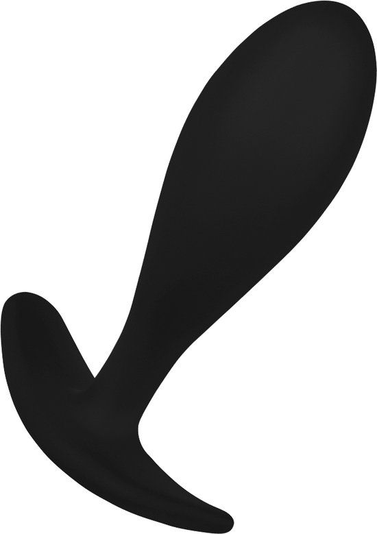 EIS anaalplug van silicone, zwart, 2.90 cm diameter, 6.5 cm inbrenglengte