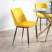 Julian Bowen set van 2 Delaunay eetkamerstoelen - Mosterd