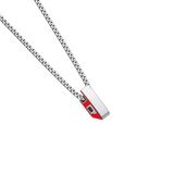Diesel D Logo Unisex Collier 45 cm - Zilverkleurig