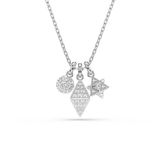 Swarovski Dextera Constella Ketting met hanger Zilverkleur Kristal 45 cm
