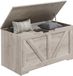 HOMCOM Coffre de rangement - Panneau de particules - 80 x 40 x 45 cm - Gris