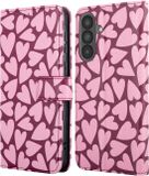 imoshion Hoesje - Geschikt voor Samsung Galaxy A57 (5G) - Design Bookcase smartphone - Hearty Blush