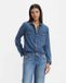 Levi's Iconic Western Chemise Manches Longues Bleu Femme