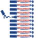 edding 663 whiteboardmarker - blauw - 10 whiteboardstiften - beitelpunt 1-5 mm