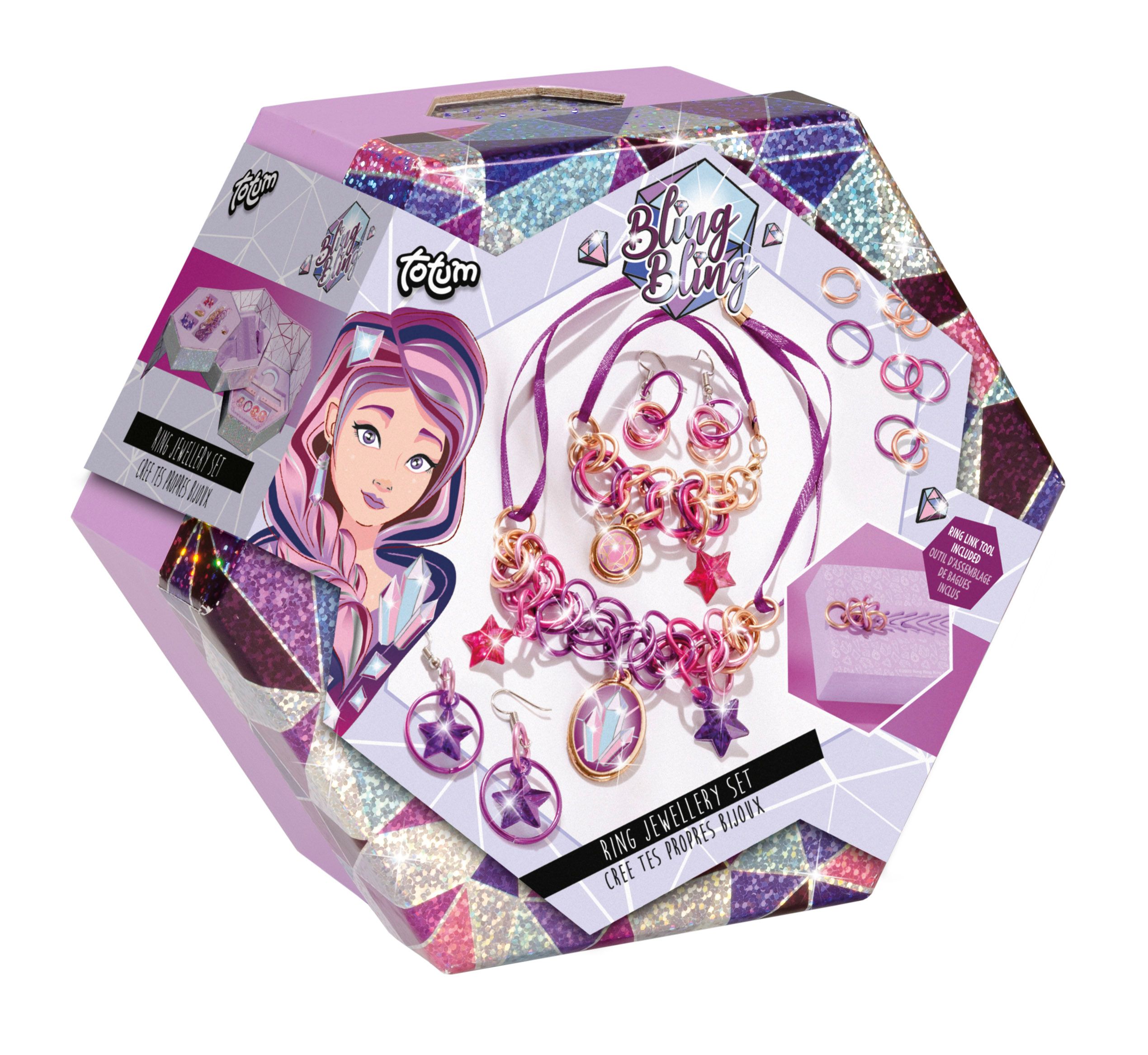 Totum Bling Bling Jewellery Set - Paars - Meisje - 6+ jaar