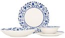 Bonna Lavis blauw serviesset (groot) - 24 delig - voor 6 personen - porselein