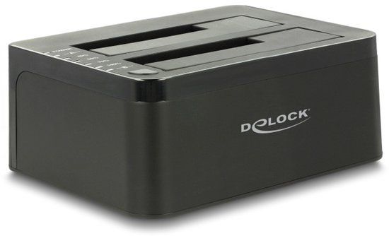 Delock USB 5 Gbps Dual Docking Station for 2 x SATA HDD / SSD with Clone Function