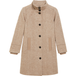 s.Oliver Manteau en laine à poignets côtelés col droit coupe slim femme