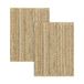 HAMID - Verpakking van 2 tapijten van jute, granaatappel, 100% natuurlijke jutevezel - zachte tapijten - handgeweven - tapijt voor woonkamer, eetkamer, slaapkamer, hal, entree - natuur (70 x 50 cm) 2