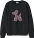 NAME IT Meisjes Sweater NKFNOSSO LS NREG SWEAT BRU Katoen Zwart Maat 134/140