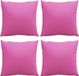 vidaXL - Kussens - 4 stuks - Polyester - Stof - Roze - 60 x 60 cm