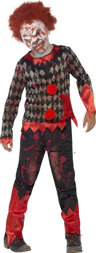 Generik Zombie clown Halloween kostuum voor kinderen - Kinderkostuums - 152/158