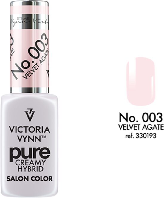 VICTORIA VYNNâ„¢ Gel Nagellak - Gel Polish - Pure Creamy Hybrid - 8 ml - Velvet Agate - 003 - Rose