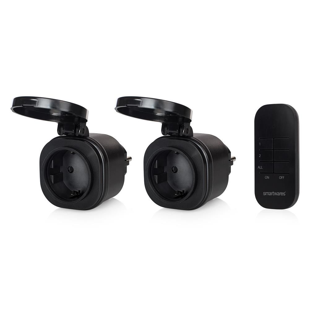 Smartwares SH4-99653 Mini Buiten Schakelaarset - Draadloos - 2 Schakelaars + Afstandsbediening