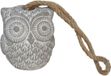 Gerimport Deurstop Uil - grijs - 13 x 13 x 15 cm - woonaccessoires - deurstopper