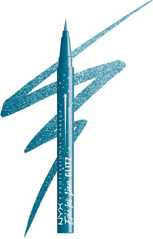 NYX Professional Make Up Epic Ink Liner Glitz Eyeliner - 01 Tapered Twinkle - Metallic - Waterproof - Vegan