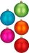 Inge-glas Inge Christmas Kleine kerstballen - 26x stuks - gekleurd - kunststof - 4 cm